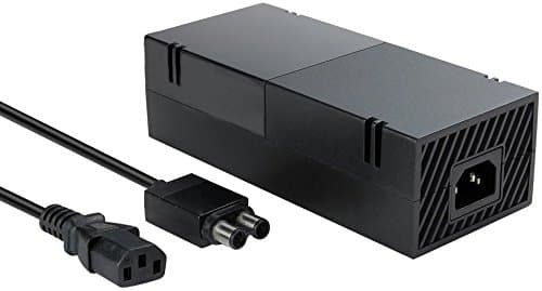 Xbox One Power Supply Brick, (Quite Version) AC Adapter Cable Replacement Kit for Xbox 1 Console Games, Auto Voltage 100-240V, Black