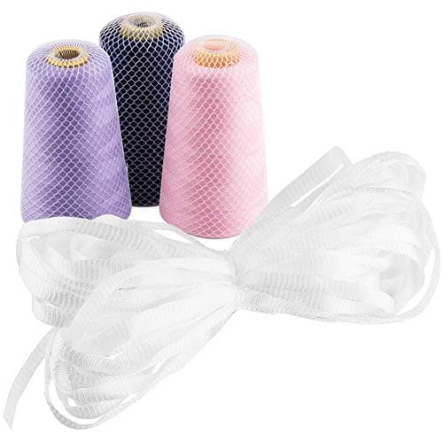 WXJ13 16 Yards Spool Saver Threads Cone Nets for Sewing Machine Embroidery Thread, Diameter 1.5CM to 7CM