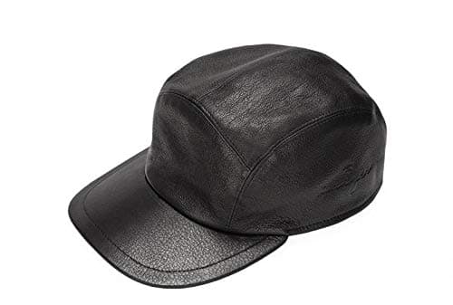 KaizerMen's Leather Baseball Cap - 58 cm, Black