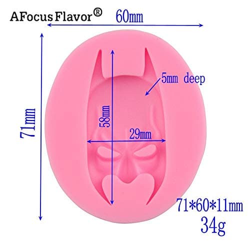 1 piece 1 Pc 3D Batman Silicone Mold Sugarcraft Candy Chocolate Mold Face Silicone Cake Decorator DIY Bakeware Baking Stencil