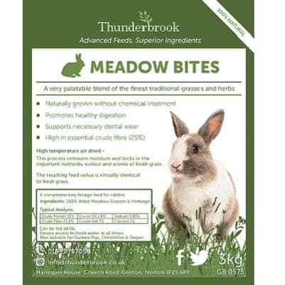 ThunderbrookEquestrian Rabbit Meadow Bites 3kg