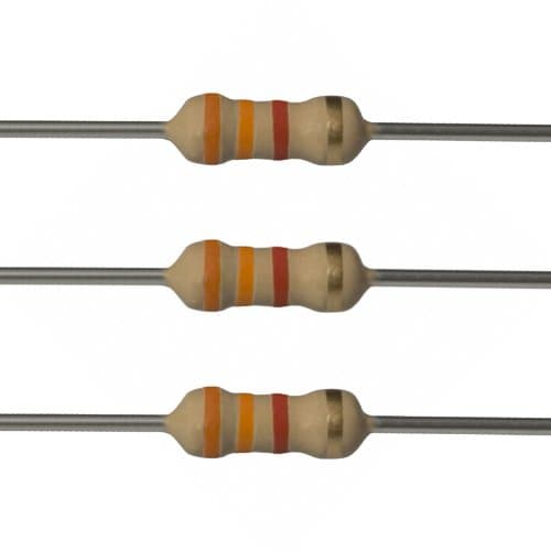 E-Projects 100EP5123K30 3.3k Ohm Resistors, 1/2 W, 5% (Pack of 100)