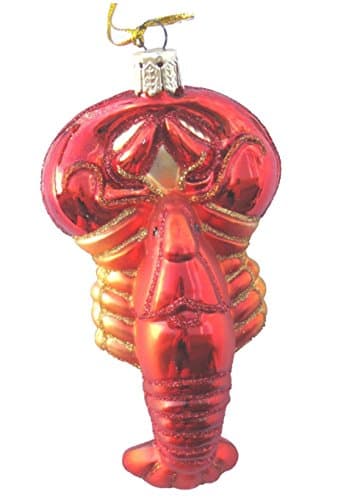 Beachcombers Blown Glass Lobster Ornament