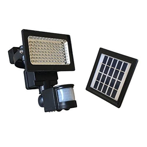 Thunderstone Solar Motion Sensor Light Waterproof with Lithium Battery - Bright 84 LED Security Flood Light - for Outdoor Indoor, Patio, Entrance, Yard, Garage, Pathways