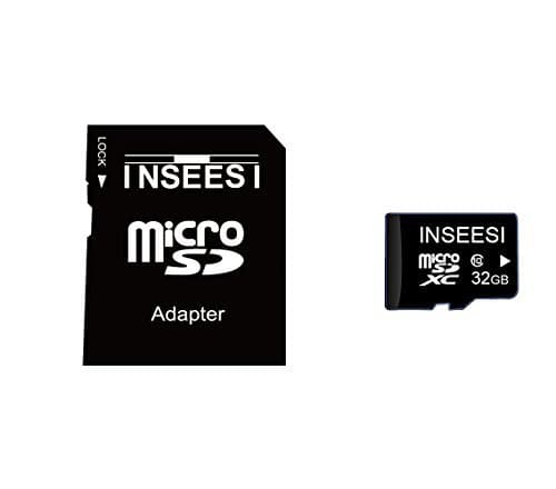 Inseesi Flash Memory Card 32GB Classs 10 High Speed up 10M/s Micro SD Card Real Full Capacity Micro SD Card for Android Smartphone Phone/Tablet/Action Camera