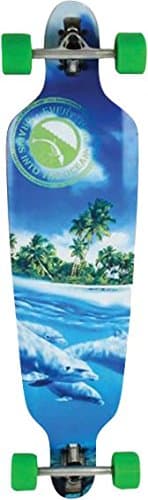Everything Drains Dolphin Complete Longboard Skateboard - 9.75" x 39.75"