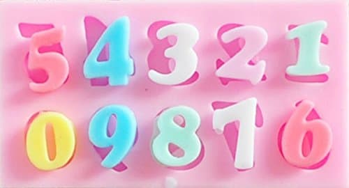 Digital 0-9 Numbers Shaped Mini Silicone Mold Sugar Craft Tools Chocolate Moulds Bakeware