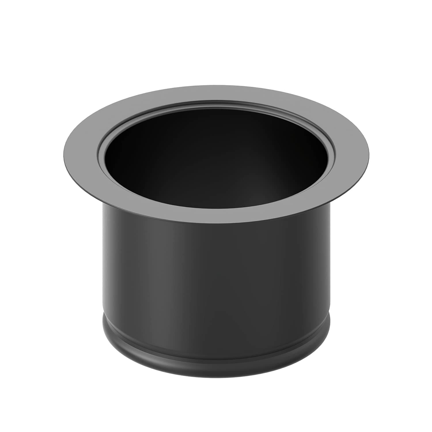 BOTEMY B9179 Extended Garbage Disposal Flange, Deep Kitchen Sink Flange, Stainless Steel for 3-1/2 Inch Standard Sink Drain Hole(Extended, Matte Black)