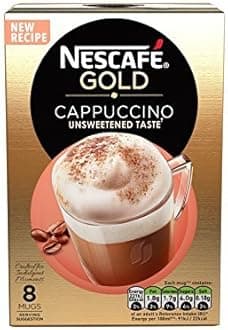 Nescafe Cappuccino Unsweetened 8 Sachets (Pack of 6, Total 48 Sachets)