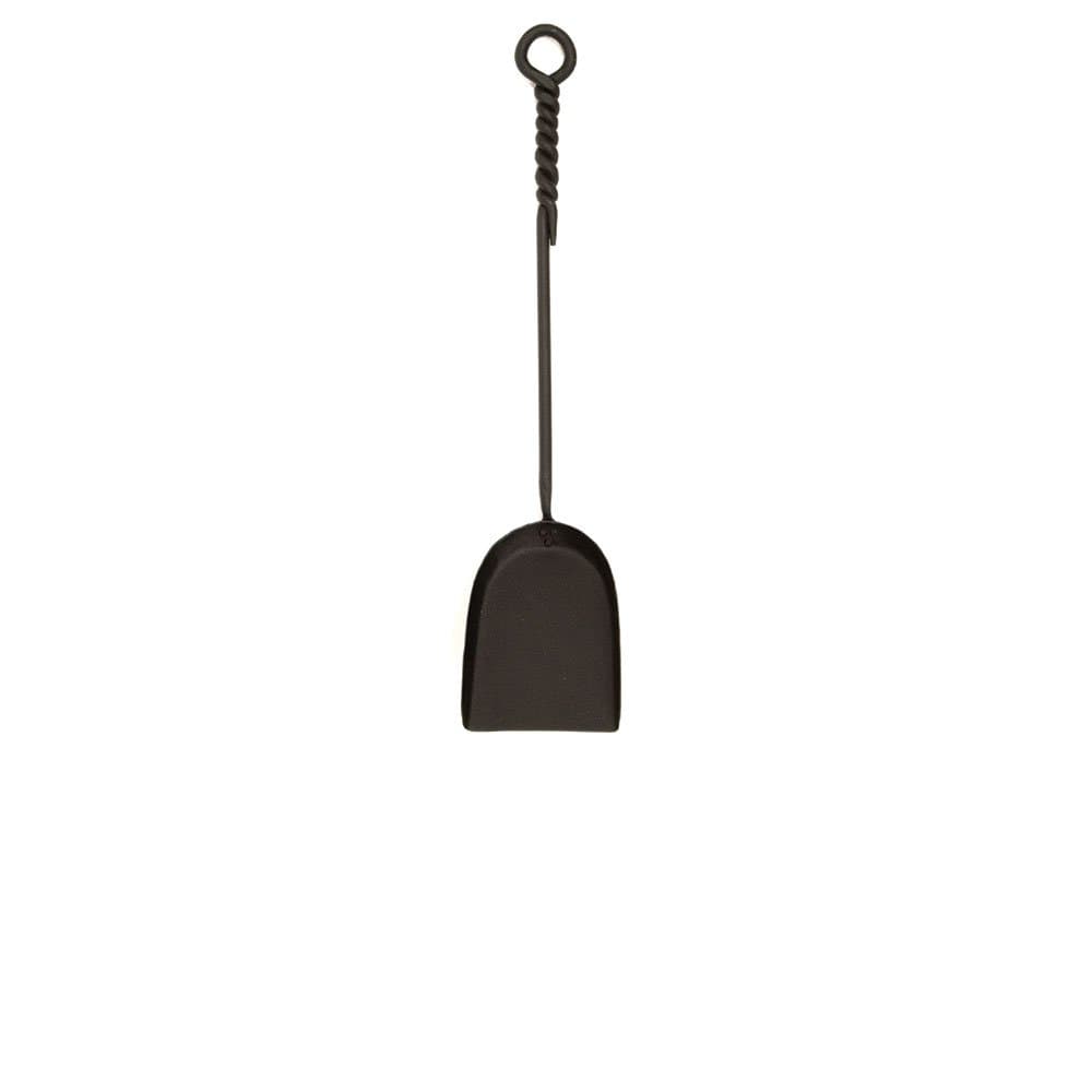 Rope Handle Single Shovel Fireplace Tool, Mini 18-in, Black