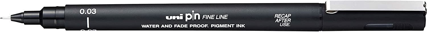 Fineliner Drawing Pen - Black - 0.03mm - Single