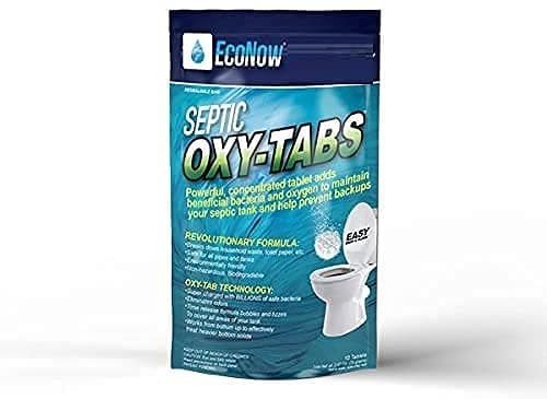 EcoNow OXY-TABS Pro-Strength Septic Tank Cleaning Tabs 1Tab Per Month per 1500 Gal. Half The Cost of Ridx More Effective (12)