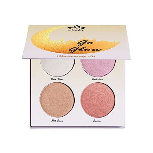 Go Glow 4 Color Illuminator Kit Light Highlighter & Bronzer Shimmer Matte Palette
