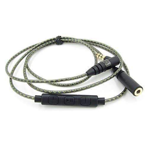 Hihouse Audio extension cable audio cable headphone cable headphone jack cable for Sennheiser IE800 IE 800 headphone (with microphone)