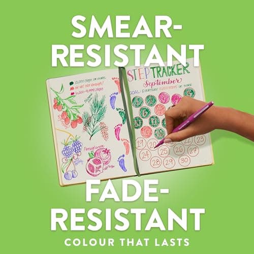 Paper Mate Marker Pens, Medium Tip (0.7 mm), Blue, 12 Pieces