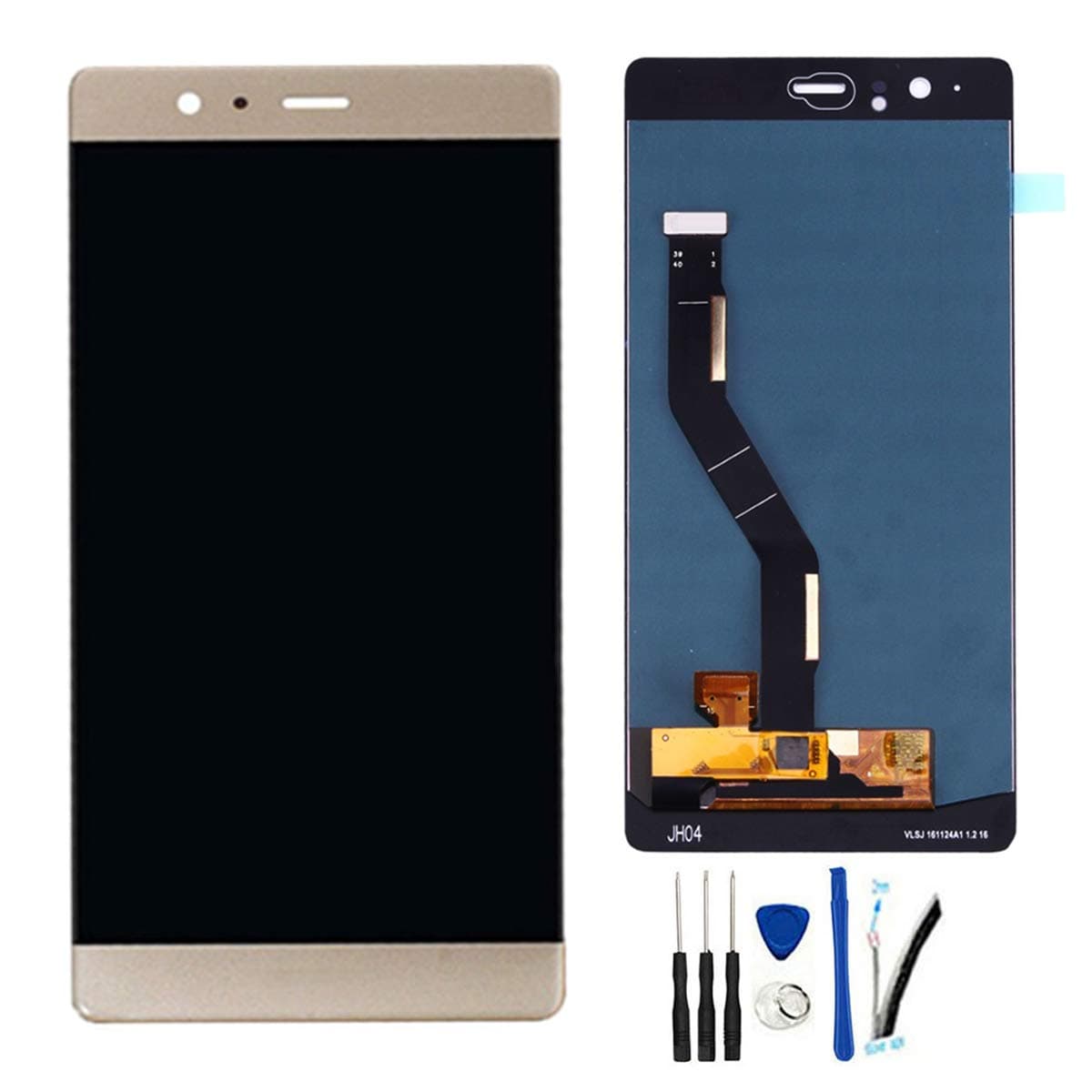 SOMEFUN LCD Screen Replacement for Huawei P9 Plus VIE-L09 VIE-L29 5.5" LCD Display Touch Screen Digitizer Glass Assembly【Gold no Frame】