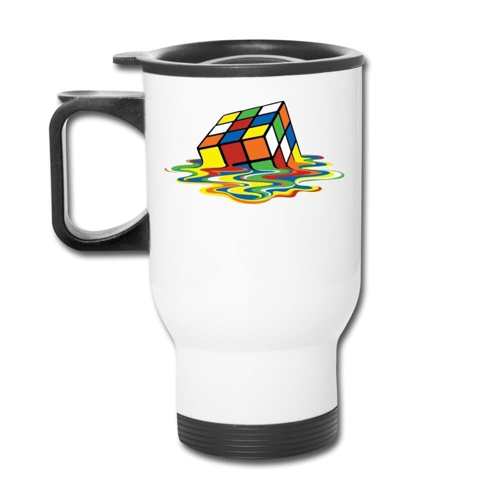 Mugs Rubik Cube Melting Rrubik Cup White