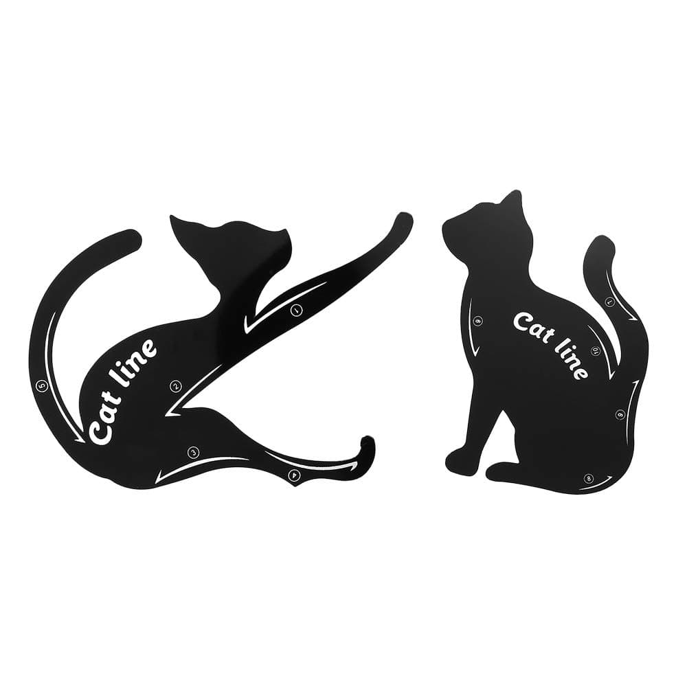 1Pair Cat Eyeliner Guides Easy Quick Makeup Tool Eye Liner Stencils Templates