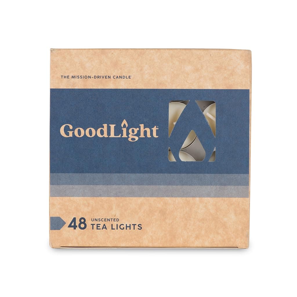 - Unscented White Tea Lights Candle, 48 CT