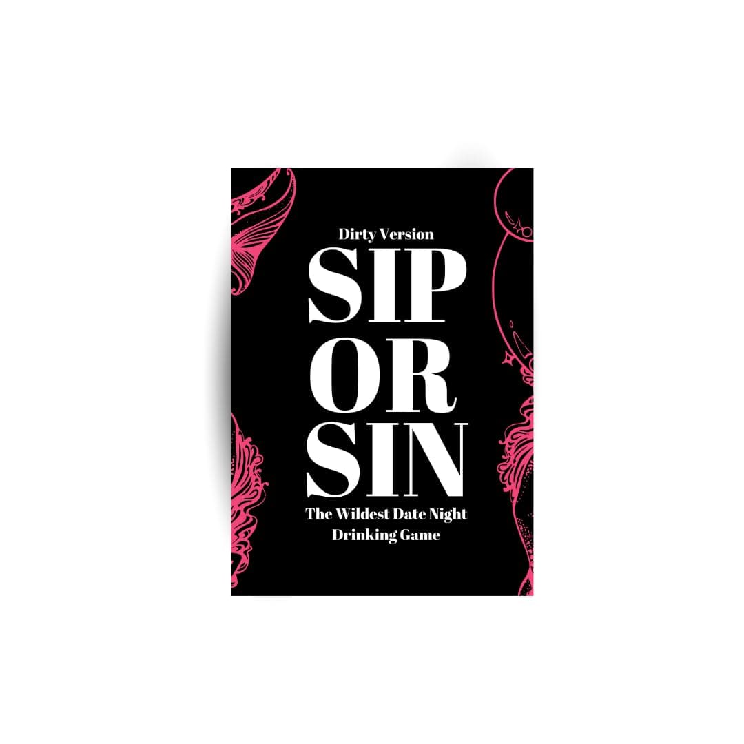 Sip Or Sin Drinking Couple Game - Freaky Couples Game for Romantic Date Night, Anniversary & Valentine's Day Gift. 114 Spicy Dares & Questions