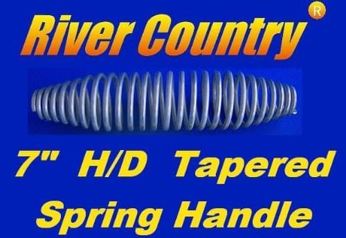 River Country Heavy Duty 7" Spring Handle for BBQ Grills, Smokers, Wood Stoves