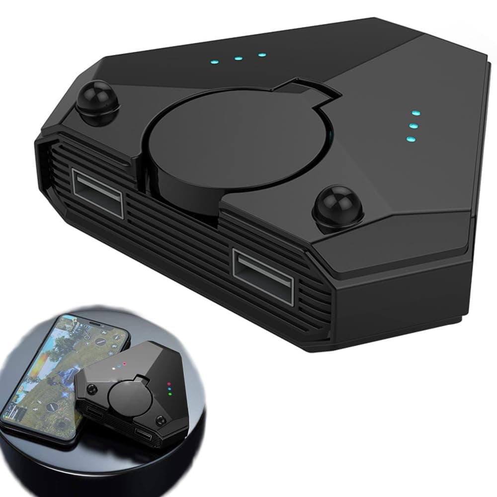 Azonee Bluetooth 5.0 Gamepad Keyboard Mouse Converter Pubg Mobile Android PUBG Controller Battledock Mobile Controller Gaming for iOS Ipad to PC Provide Gaming Experience