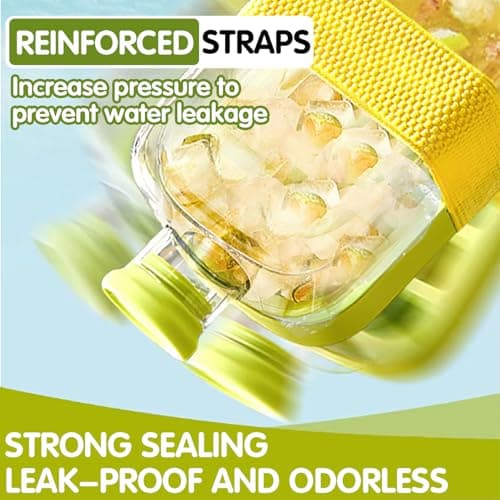 Ice Cube Bottle, cool summer ice bottle cup, 2 in 1 Touch-Free Ice Cube Tray Water Bottle with Lid and Bin, Easy Press to Release Vertical Ice Cube Tray with Lid for Freezer (Green 800ml)