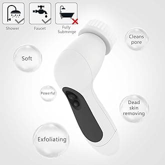 CNAIER 5 in 1 Advanced Cleansing System with Facial Brush for Exfoliating and Microdermabrasion