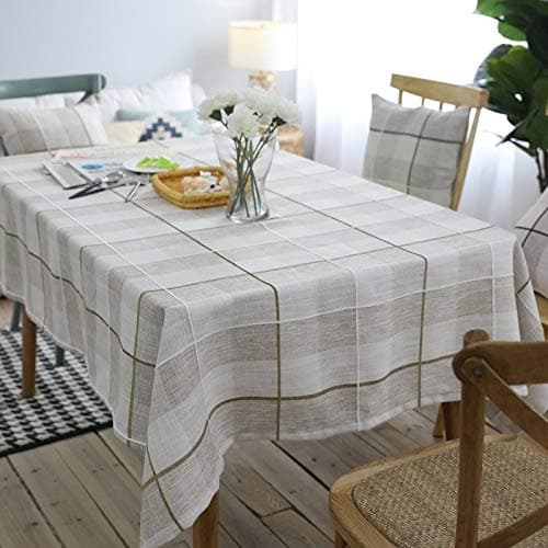 XXDD Simple style tablecloth simple plaid tablecloth tea table cloth dustproof cloth washable tablecloth A1 135x135cm