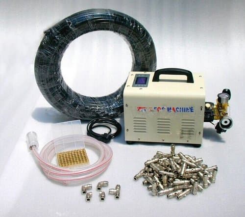 Gowe High Powered Outdoor Cooling System. Fog misting System,Mist Cooling System.UP to 40PCS Mist Nozzle 50METER TUBING