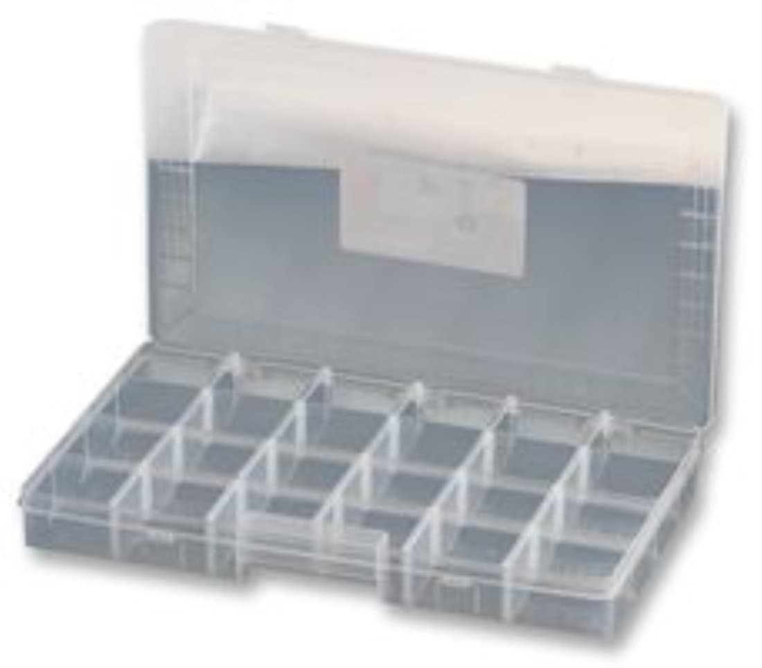 DuratoolD00415 - BOX, STORAGE, 24COMPARTMENT, TRANSPARENT