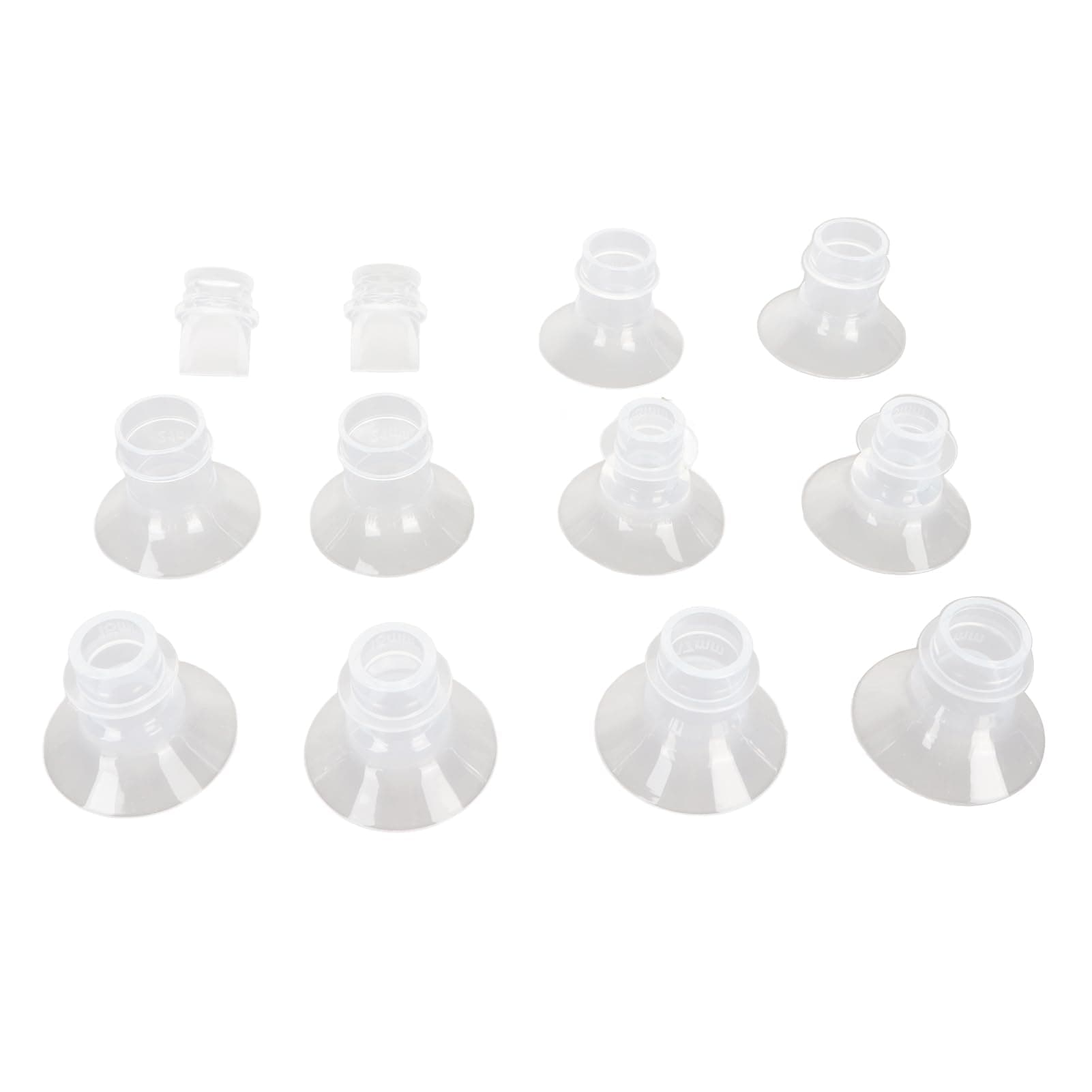 Breast Pump Flange Inserts, Better Fitting and Skin-Friendly Silicone Breast Pump Flange Inserts, 5 Sizes for Daily Use