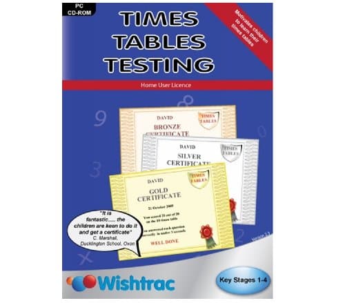 Times Tables Testing PC Software - help your child learn their times tables!