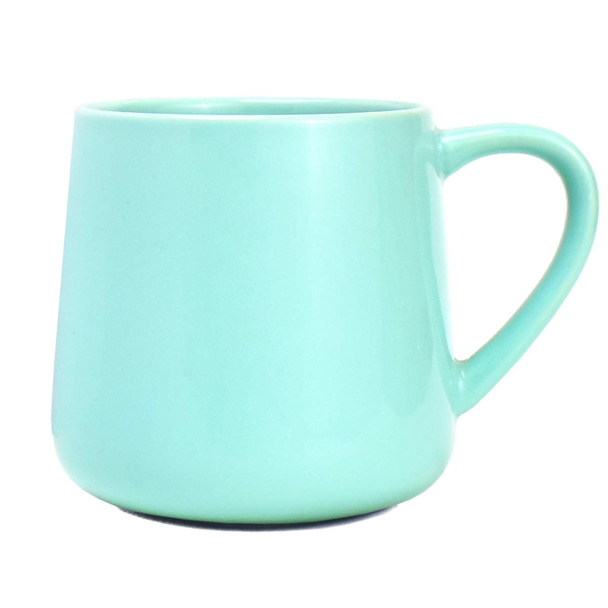 Bosmarlin Large Glossy Ceramic Coffee Mug, Tea Cup for Office and Home, 18 oz, Suitable for Dishwasher and Microwave(Mint Green, 1)