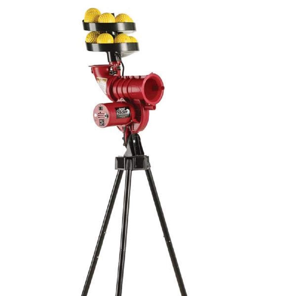 Heater Slider Plus Cricket Bowling Machine (includes 13 balls) - For Home/Garden