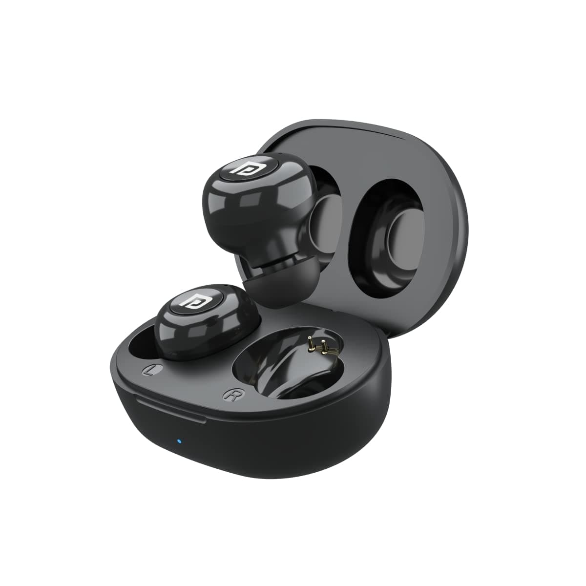 Harmonics Twins S3 Smart TWS Bluetooth 5.2 Earbuds with 20 Hrs Playtime, 8mm Drivers, Lightweight Design(Black)