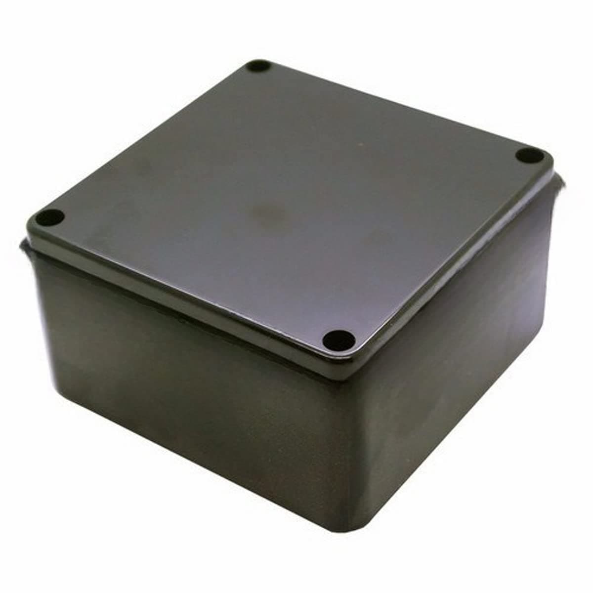 Biella™ PVC Electrical Junction Box Enclosure for Electrical Multipurpose Use - Black 4"x4"x3"