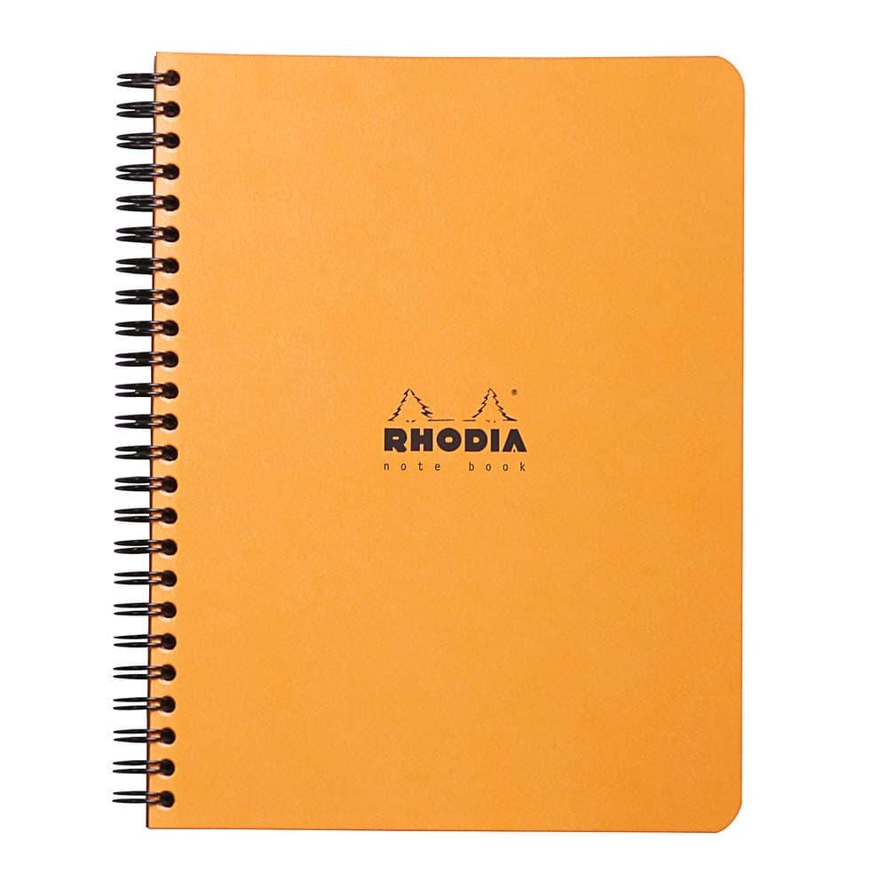 193448C - Spiral Notebook (Full Binding) Notebook Orange - A5+ - Dot Dot - 160 Detachable Pages - White Clairefontaine Paper 80 g/m - Soft and Resistant Cover - Classic