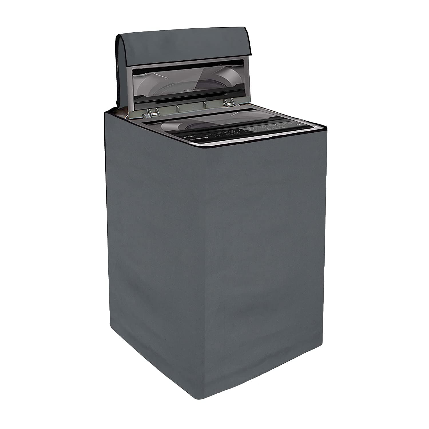 Yellow Weaves Waterproof & Dust-Proof Top Loading Fully Automatic Washing Machine Cover (Dimensions- 59x59x86 cm (Grey)