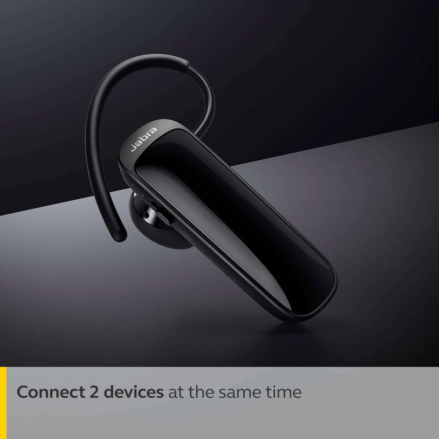 Jabra Talk 25 SE Mono Bluetooth Headset – Wireless Single Ear Headset with Built-in Microphone, Media Streaming, up to 9 Hours Talk Time, Black
