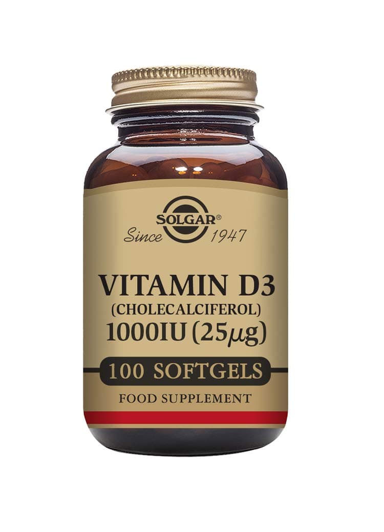 Solgar Vitamin D3 1000 Iu 100 Softgels
