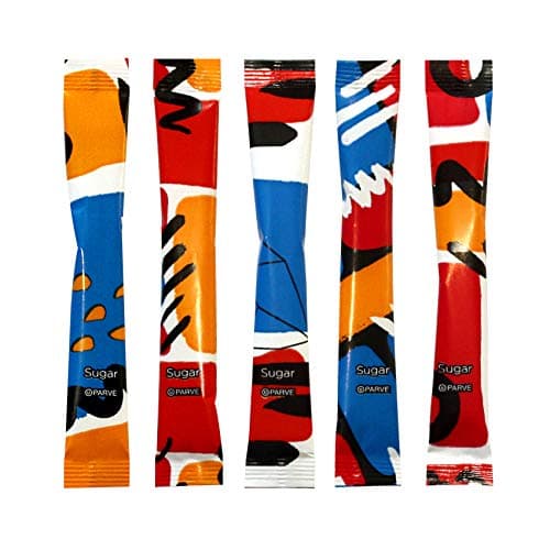 PoP ArT - White Sugar 250 Individual Serving Stick Packets - U Parve/Kosher