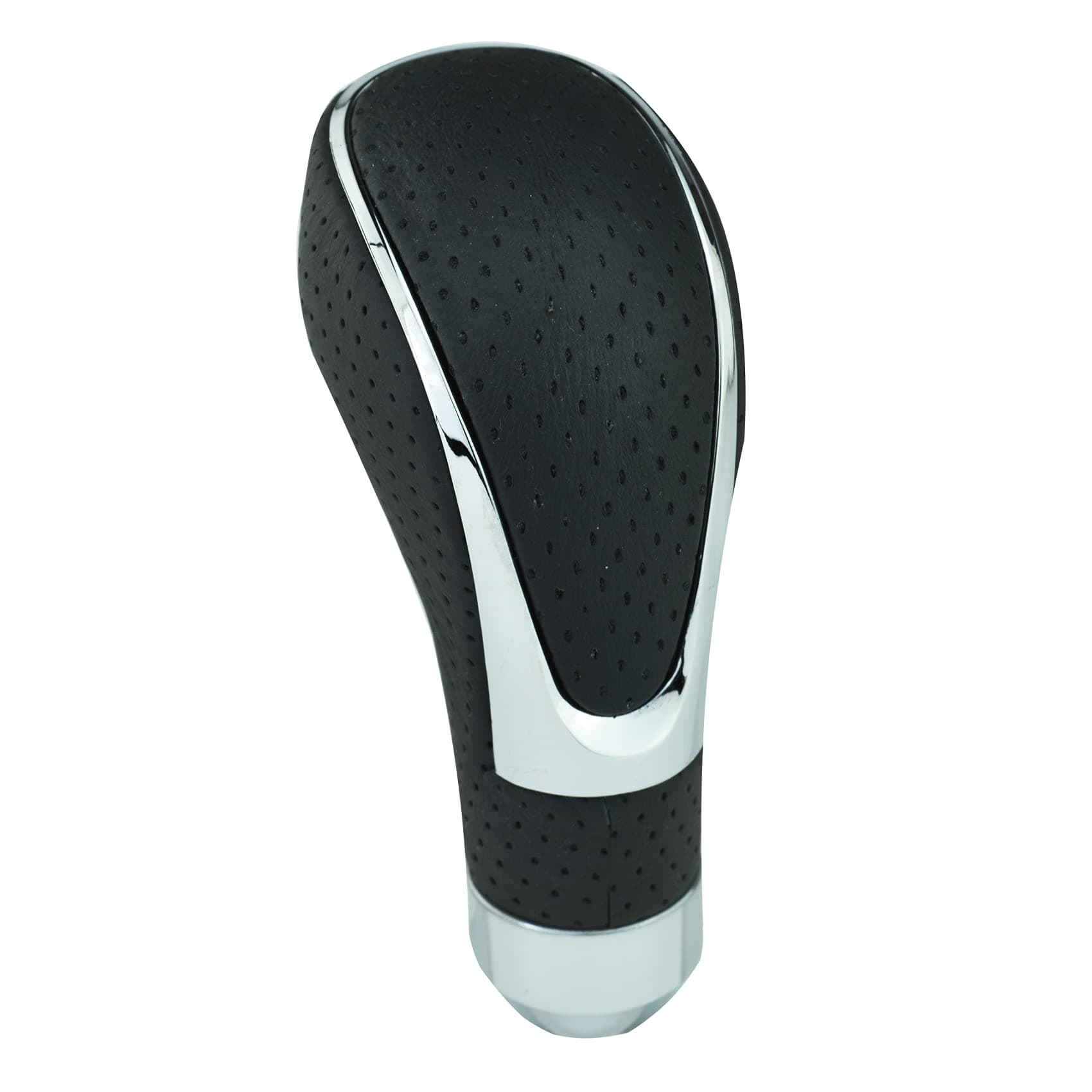 Bashineng Stick Shift Knob PU Leather Gear Shifter Lever Handle for Most Manual Cars (Black)