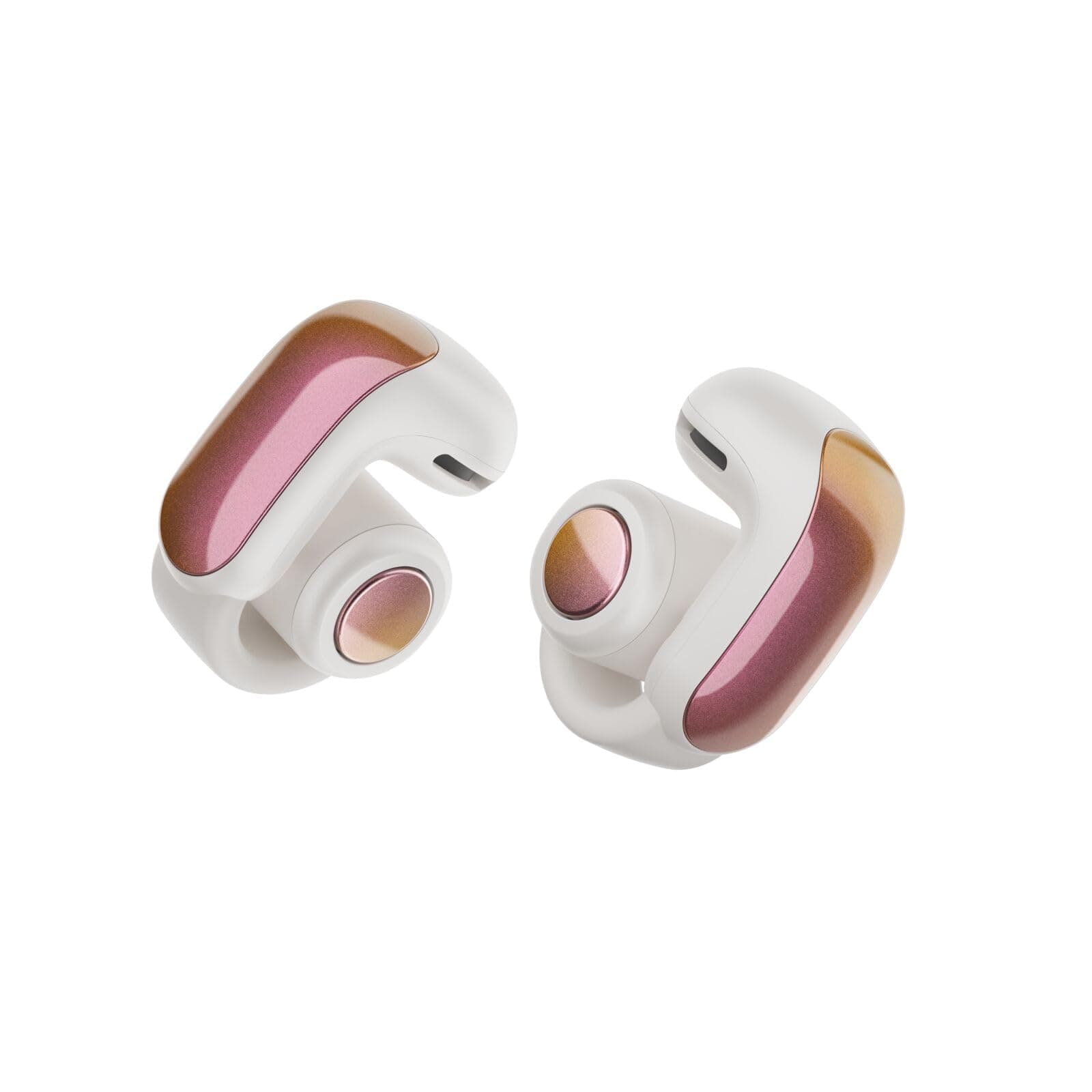 Ultra Open Earbuds - Bluetooth Open Ear Earbuds with OpenAudio for Awareness, Clip-On Design for Comfort, Water Resistant, Up to 48 Hrs of Playtime, Sunset Iridescent - Limited Edition Color