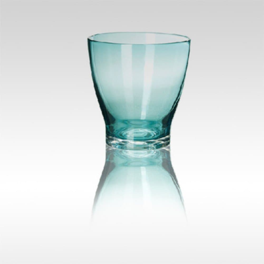 Gali Creative assorted handblown chill water large capacity lead-free glass bottle cold beverage carafe wine decanter beer jar juice kettle milk pitcher dispenser -Blue cup 200ml