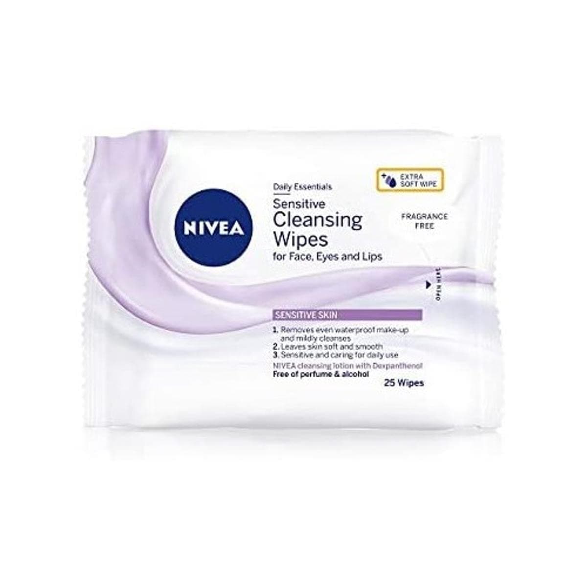 NIVEA Daily Essentials Sensitive Wipes - 25 Wipes