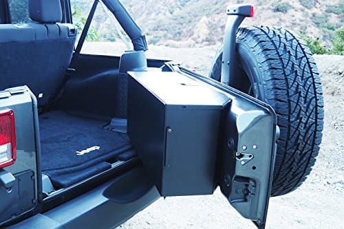 Carrichs Tailgate Storage Box for 2007-2017 Jeep Wrangler JK without Rear Side Sub Woofer