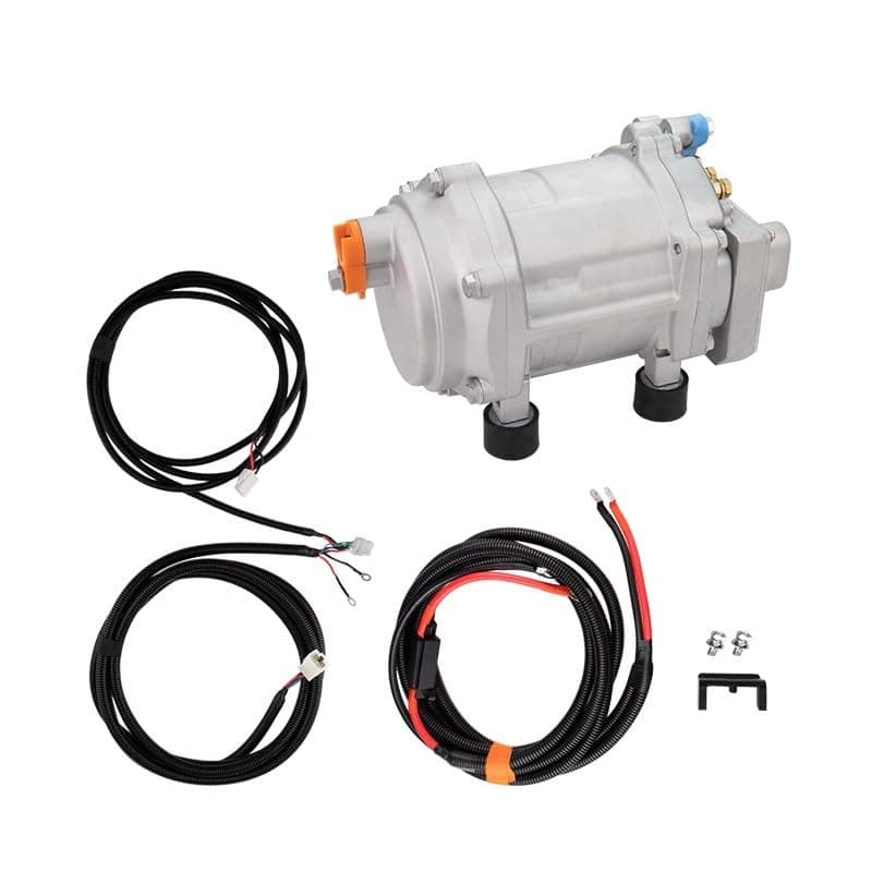 A/C 12V 24V 48V Electric Compressor Set For Auto AC Air Conditioning Car Truck Bus Boat Tractor Shop Automobile Aircon(Q-12V)
