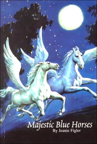 Majestic Blue Horses Paperback