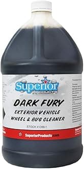 Superior Products Dark Fury (Formerly RAGE) Wheel and Bug Cleaner, 1 Gallon, Made in USA
